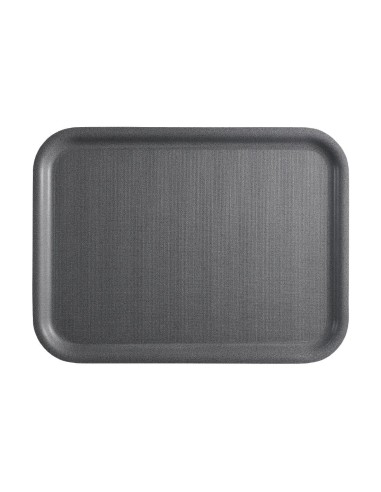 Plateau antidérapant Cambro Mykonos 340x460 mm - Gris