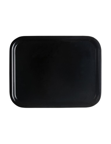 Plateau lisse noir Capri Cambro 320x530 mm - Qualité pro