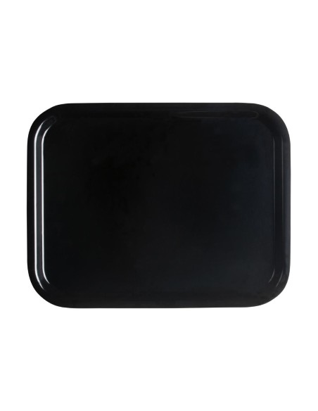 Plateau lisse noir Capri Cambro 320x530 mm - Qualité pro