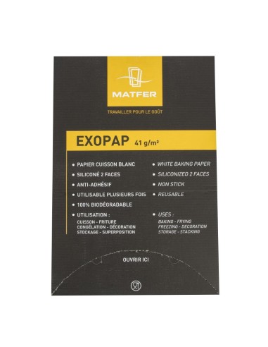 Papier cuisson Matfer Bourgeat Exopap 600x400 mm - lot de 500