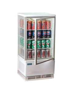 Vitrine réfrigérée Polar 68L blanche - Économique et élégante