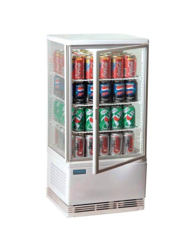 Vitrine réfrigérée Polar 68L blanche - Économique et élégante