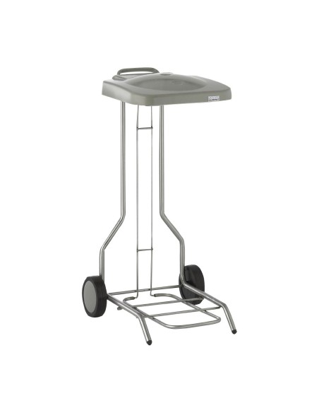 Porte-sac mobile Tournus 100/130L - inox - 900mm