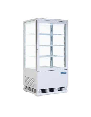 Vitrine réfrigérée Polar 68L blanche - Économique et élégante