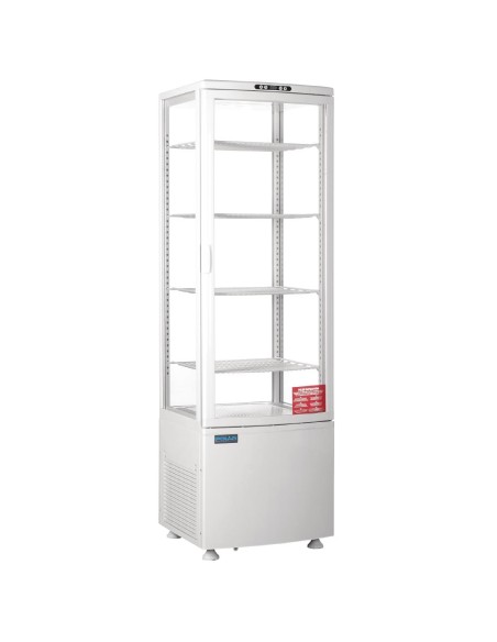 Vitrine réfrigérée Polar 235 L blanche - Économique et moderne