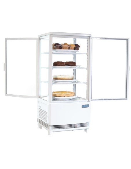 Vitrine réfrigérée Polar 86L blanche - énergie économique