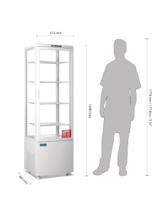 Vitrine réfrigérée Polar 235 L blanche - Économique et moderne 2