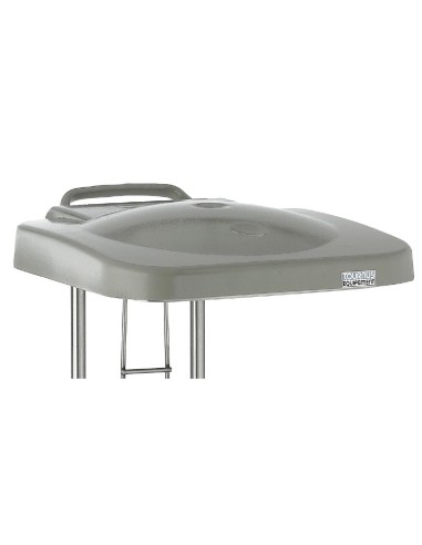 Porte-sac mobile Tournus 100/130L - inox - 900mm