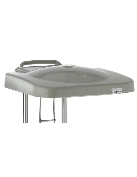Porte-sac mobile Tournus 100/130L - inox - 900mm
