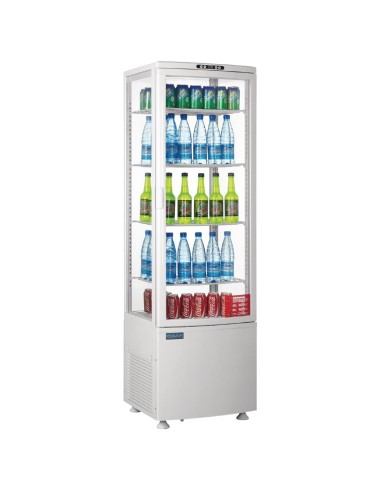 Vitrine réfrigérée Polar 235 L blanche - Économique et moderne