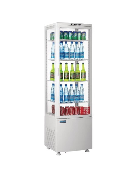 Vitrine réfrigérée Polar 235 L blanche - Économique et moderne