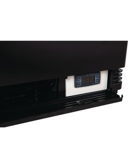 Vitrine réfrigérée Polar 68L noire - Économique et élégante