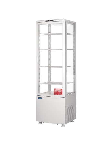 Vitrine réfrigérée Polar 235 L blanche - Économique et moderne