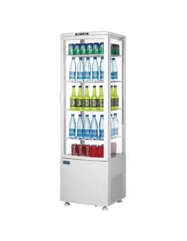 Vitrine réfrigérée Polar 235 L blanche - Économique et moderne