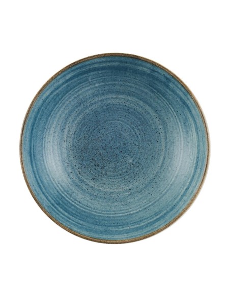 Assiettes Churchill Stonecast Raw Teal 182mm - Lot de 12