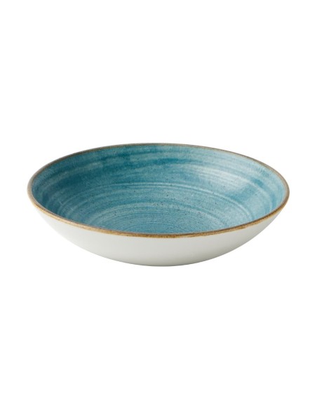 Assiettes Churchill Stonecast Raw Teal 182mm - Lot de 12