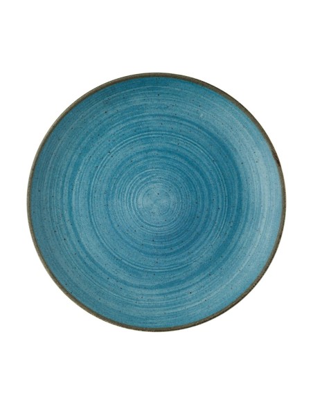 Assiettes Churchill Stonecast Raw Teal 260mm - lot de 12