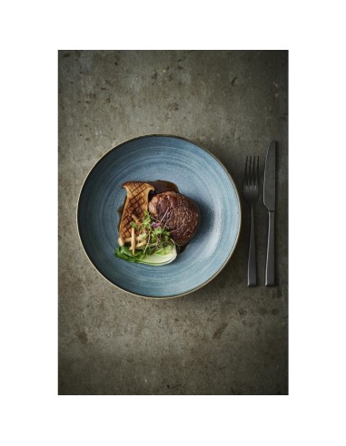 Assiettes Churchill Stonecast Teal 220mm - lot de 12
