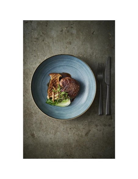 Assiettes Churchill Stonecast Teal 220mm - lot de 12