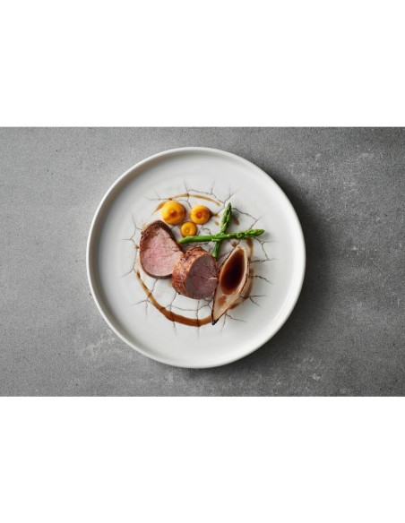 Assiettes Churchill Studio Prints Kintsugi Gris 220mm - lot de 6
