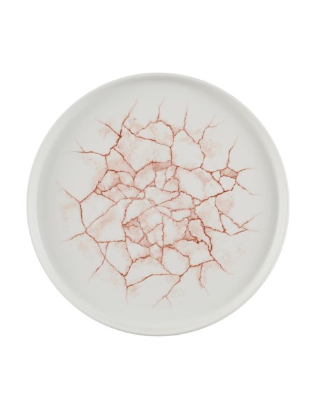 Assiettes Churchill Studio Prints Kintsugi Coral 260 mm - lot de 6