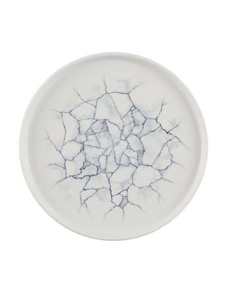 Assiettes rebord Churchill Kintsugi Pearl Grey 260mm - Lot de 6