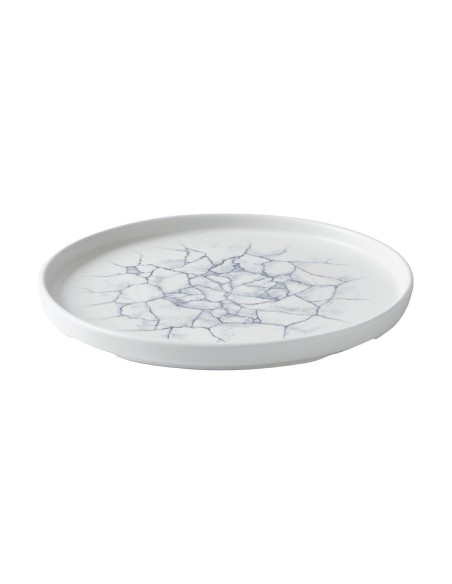 Assiettes rebord Churchill Kintsugi Pearl Grey 260mm - Lot de 6