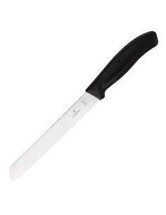 Couteau à pain 21 cm noir Victorinox - lame dentée