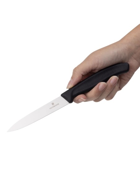 Couteau d'office pointu Victorinox 10cm noir - 222 mm