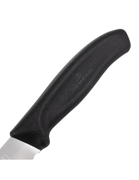 Couteau à pain 21 cm noir Victorinox - lame dentée