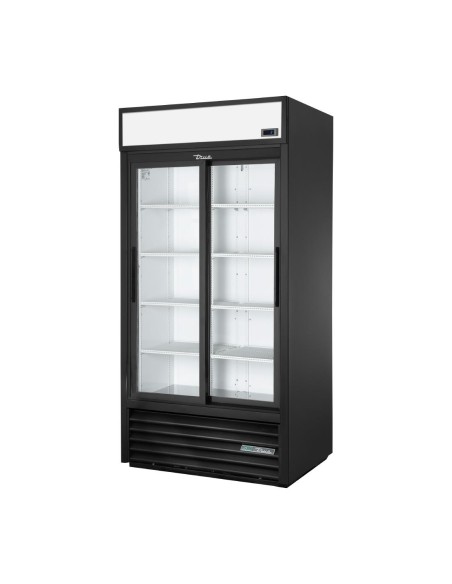 Vitrine positive libre service True GDM-33-HC-LD noir - LED, R290, classe C
