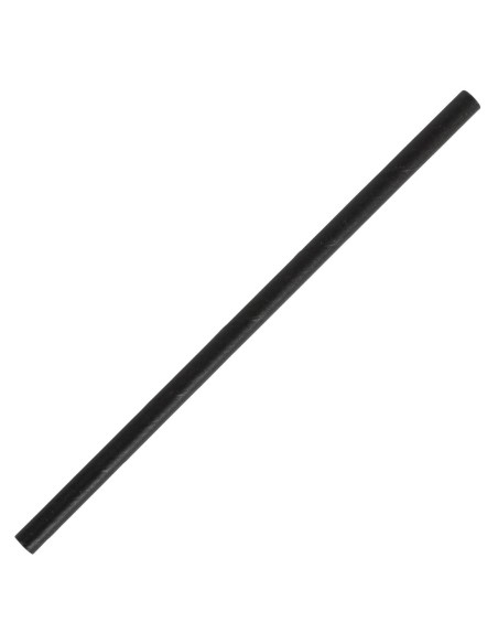 Pailles agitateurs compostables Fiesta noir - Lot 250