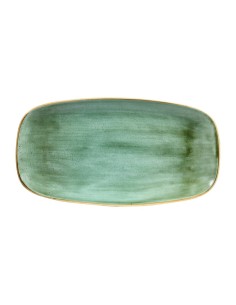 Assiettes oblongues Churchill Samphire Green - Lot de 6
