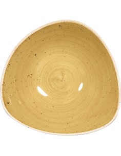 Bols triangulaires Churchill Stonecast Mustard 185 mm - Lot de 12 2