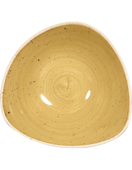 Bols triangulaires Churchill Stonecast Mustard 185 mm - Lot de 12