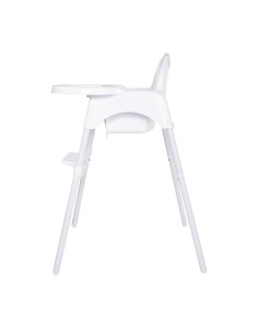 Chaise haute bébé Bolero blanc brillant - réglable et sécurisée 2