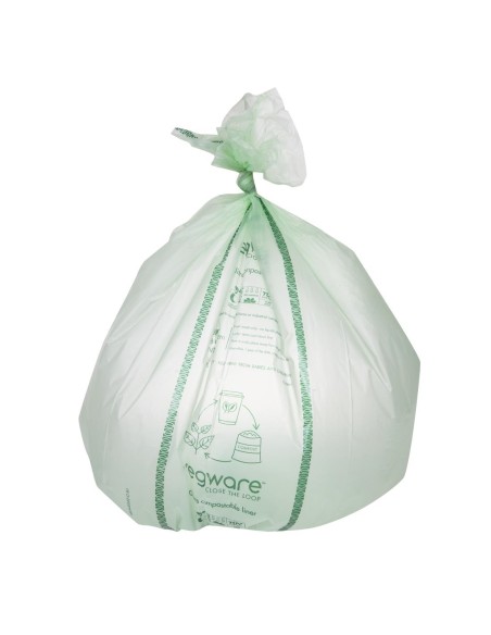 Sacs poubelle compostables Vegware Biobag 80L - Lot de 240