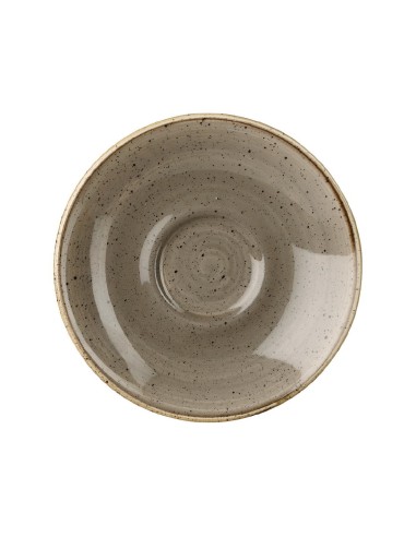 Soucoupes espresso Churchill Stonecast Grey 118mm - lot de 12