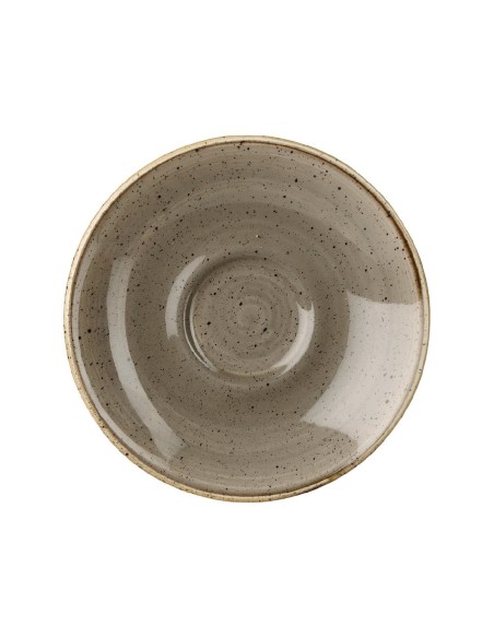 Soucoupes espresso Churchill Stonecast Grey 118mm - lot de 12