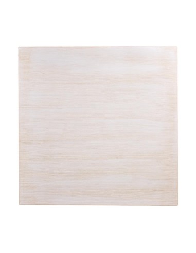 Plateau carré blanc Bolero 700mm - pré-percé