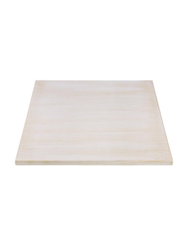 Plateau carré blanc Bolero 700mm - pré-percé
