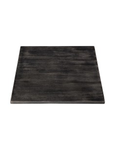 Plateau de table carré pré-percé vintage noir Bolero 700mm 2