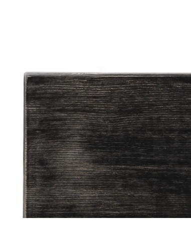 Plateau de table carré pré-percé vintage noir Bolero 700mm