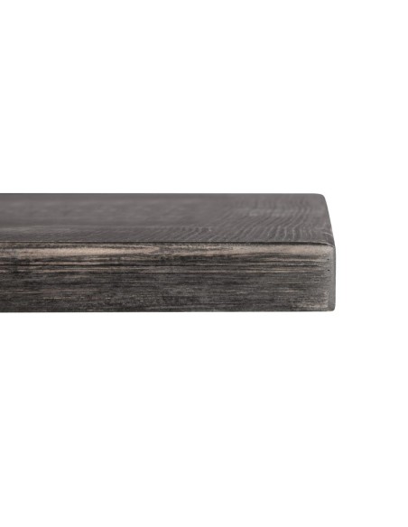 Plateau de table carré pré-percé vintage noir Bolero 700mm