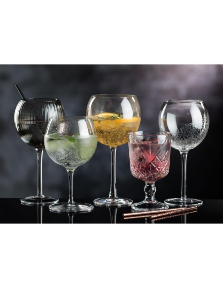 Verres à cocktail Utopia Hayworth gris 580 ml - lot de 6
