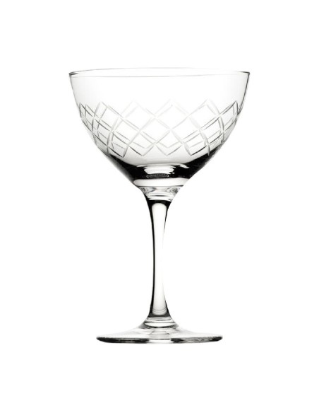 Verres à martini Utopia Raffles Diamond 190 ml - lot de 6