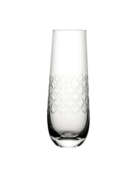 Verres à champagne Utopia Raffles Diamond 300 ml - lot de 6