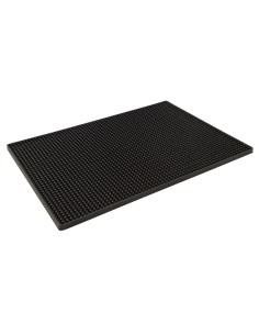Tapis de bar Beaumont noir 300x450 mm - Accessoire cocktail