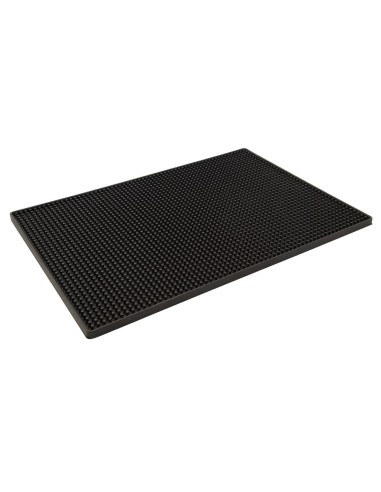 Tapis de bar Beaumont noir 300x450 mm - Accessoire cocktail