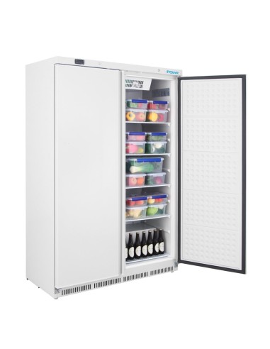 Armoire réfrigérée positive double porte Polar C 744L blanche